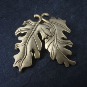Vintage Danecraft Oak Leaf Brooch